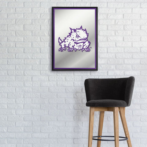 TCU Horned Frogs: Mascot - Framed Mirrored Wall Sign - The Fan-Brand