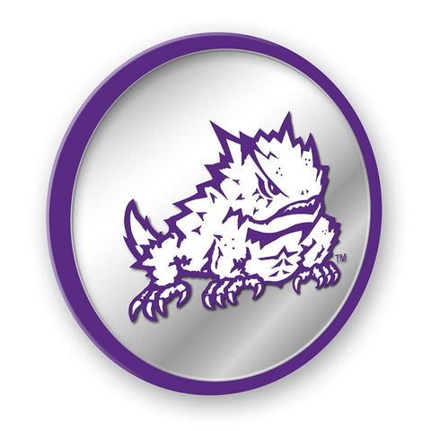 TCU Horned Frogs: Mascot - Modern Disc Mirrored Wall Sign - The Fan-Brand