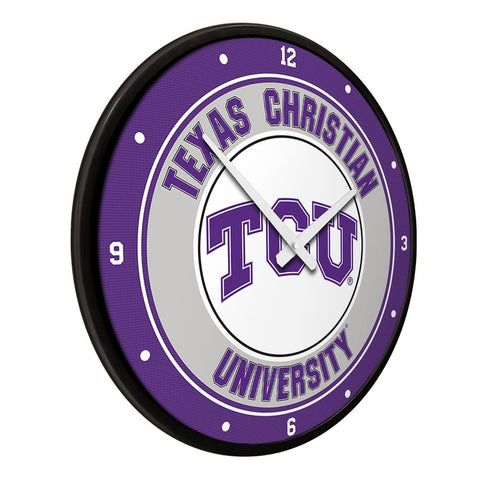 TCU Horned Frogs: Modern Disc Wall Clock - The Fan-Brand