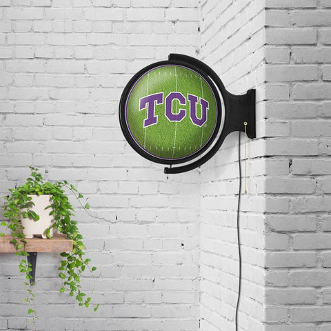 TCU Horned Frogs: On the 50 - Rotating Lighted Wall Sign - The Fan-Brand