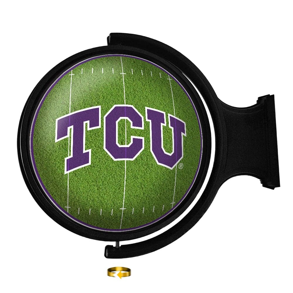 TCU Horned Frogs: On the 50 - Rotating Lighted Wall Sign - The Fan-Brand