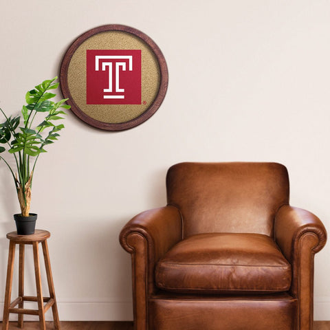 Temple Owls: Barrel Top Cork Note Board - The Fan-Brand