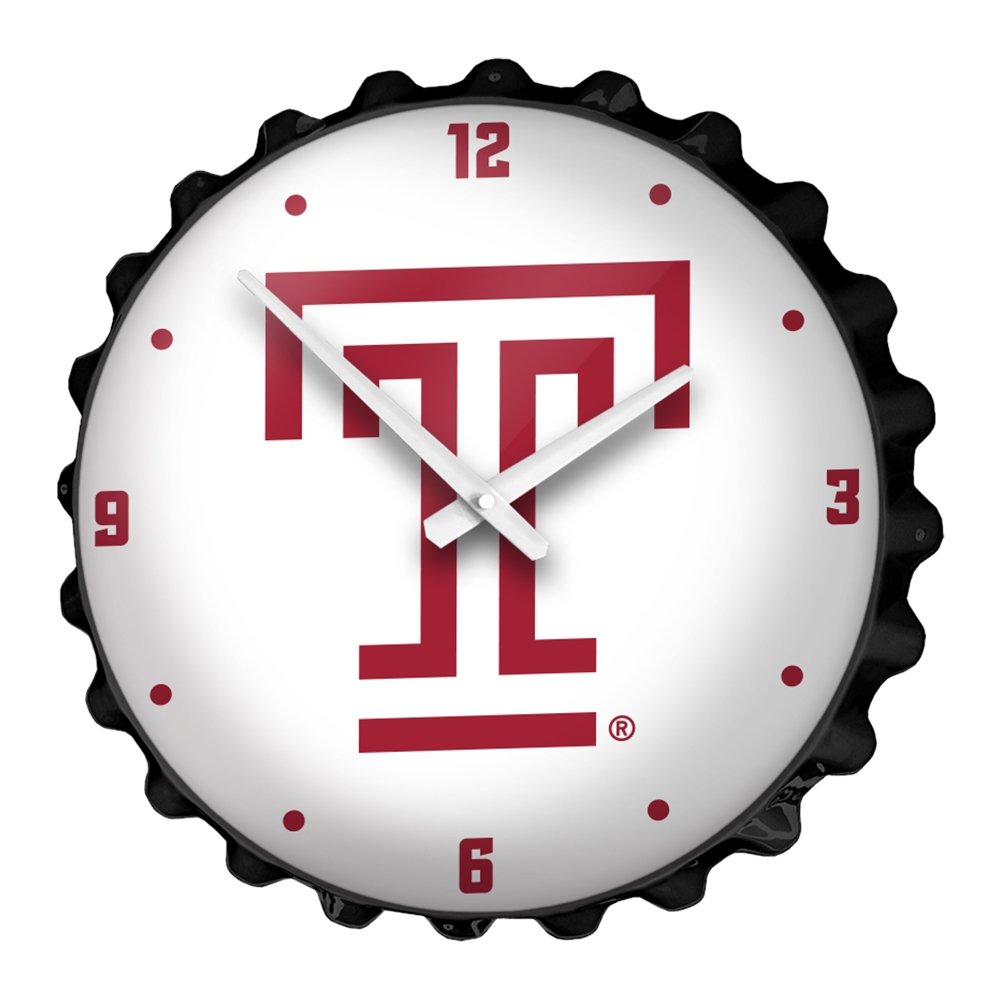 Temple Owls: Logo - Bottle Cap Wall Clock - The Fan-Brand