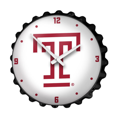 Temple Owls: Logo - Bottle Cap Wall Clock - The Fan-Brand