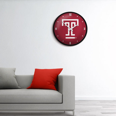 Temple Owls: Modern Disc Wall Clock - The Fan-Brand