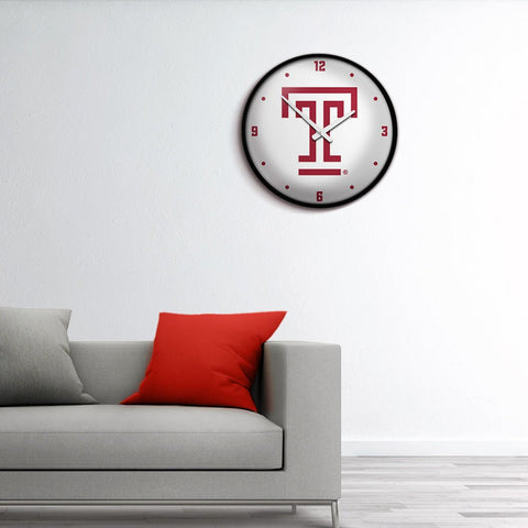 Temple Owls: Modern Disc Wall Clock - The Fan-Brand