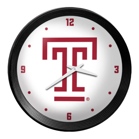 Temple Owls: Ribbed Frame Wall Clock - The Fan-Brand