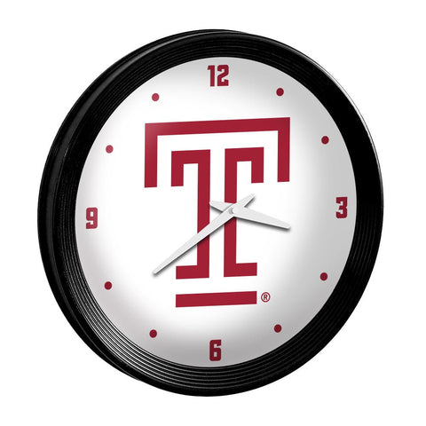 Temple Owls: Ribbed Frame Wall Clock - The Fan-Brand