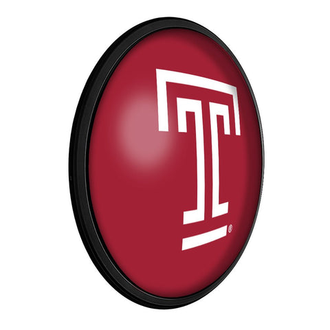 Temple Owls: Round Slimline Lighted Wall Sign - The Fan-Brand