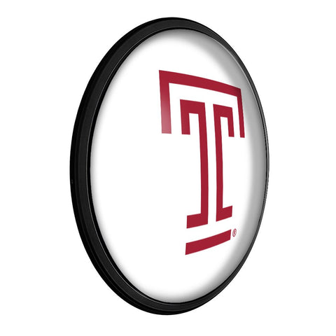 Temple Owls: Round Slimline Lighted Wall Sign - The Fan-Brand