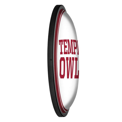 Temple Owls: Round Slimline Lighted Wall Sign - The Fan-Brand