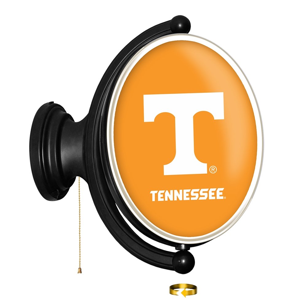 Tennessee Volunteers: Original Oval Rotating Lighted Wall Sign - The Fan-Brand