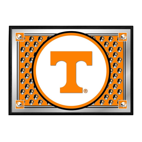 Tennessee Volunteers: Team Spirit - Framed Mirrored Wall Sign - The Fan-Brand