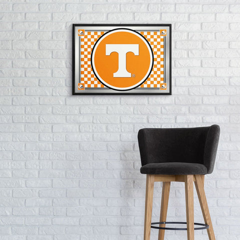 Tennessee Volunteers: Team Spirit - Framed Mirrored Wall Sign - The Fan-Brand