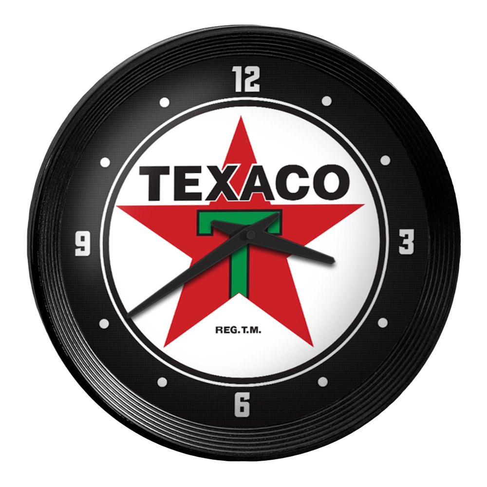 Texaco: Heritage - Ribbed Frame Wall Clock - The Fan-Brand