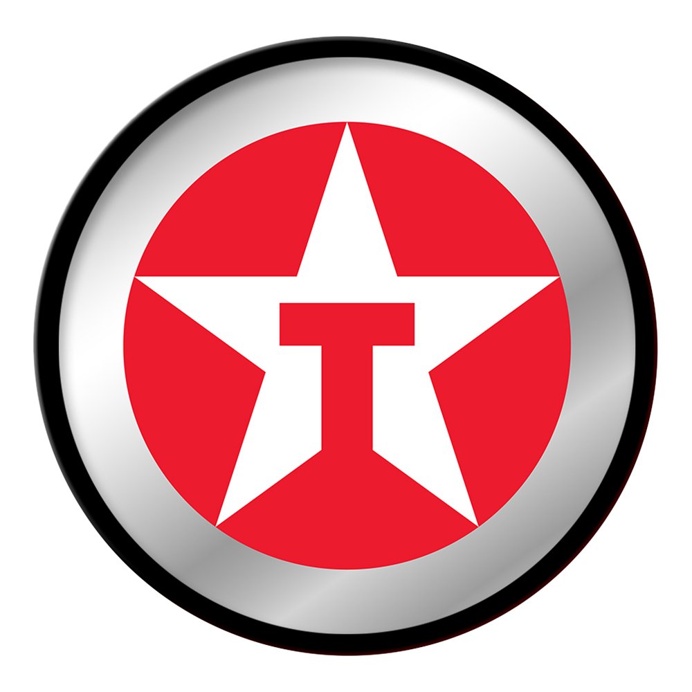 Texaco: Modern Disc Mirrored Wall Sign - The Fan-Brand