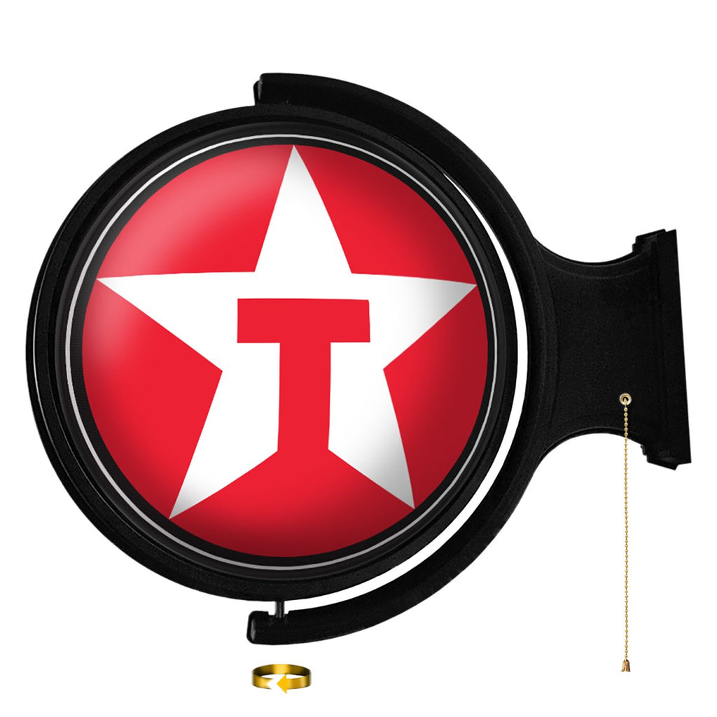 Texaco: Original Round Rotating Lighted Wall Sign - The Fan-Brand