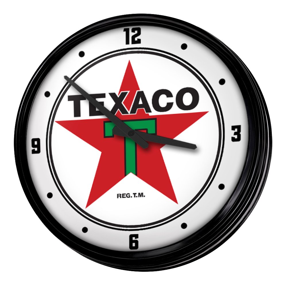 Texaco: Retro Lighted Wall Clock - The Fan-Brand