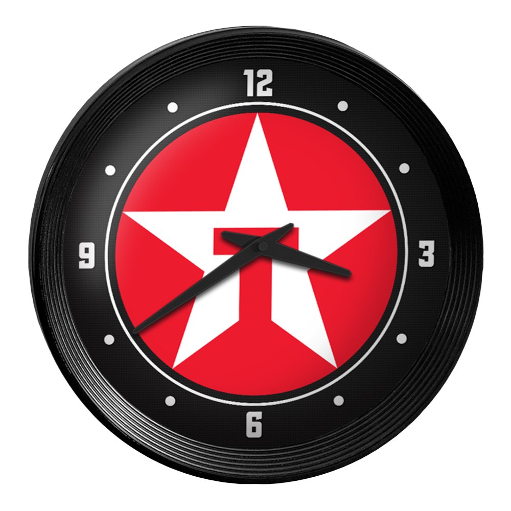 Texaco: Ribbed Frame Wall Clock - The Fan-Brand