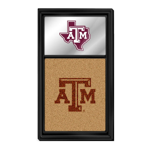 Texas A&M Aggies: Dual Logo - Mirrored Cork Note Board - The Fan-Brand