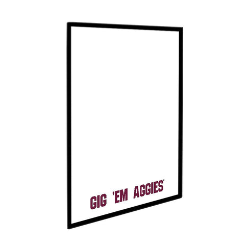 Texas A&M Aggies: Gig Em' Aggies - Framed Dry Erase Wall Sign - The Fan-Brand