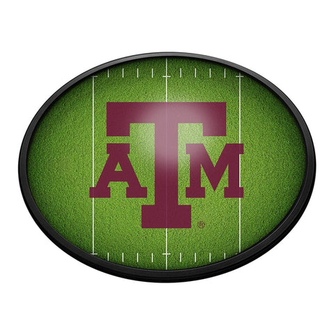 Texas A&M Aggies: On the 50 - Oval Slimline Lighted Wall Sign - The Fan-Brand