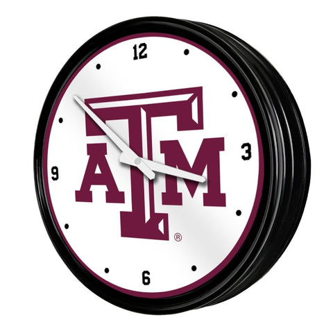 Texas A&M Aggies: Retro Lighted Wall Clock - The Fan-Brand
