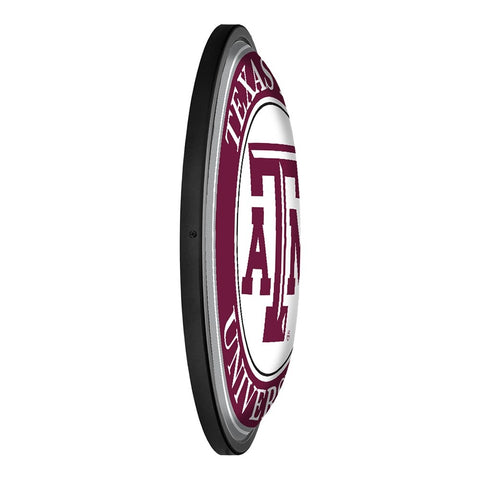Texas A&M Aggies: Round Slimline Lighted Wall Sign - The Fan-Brand