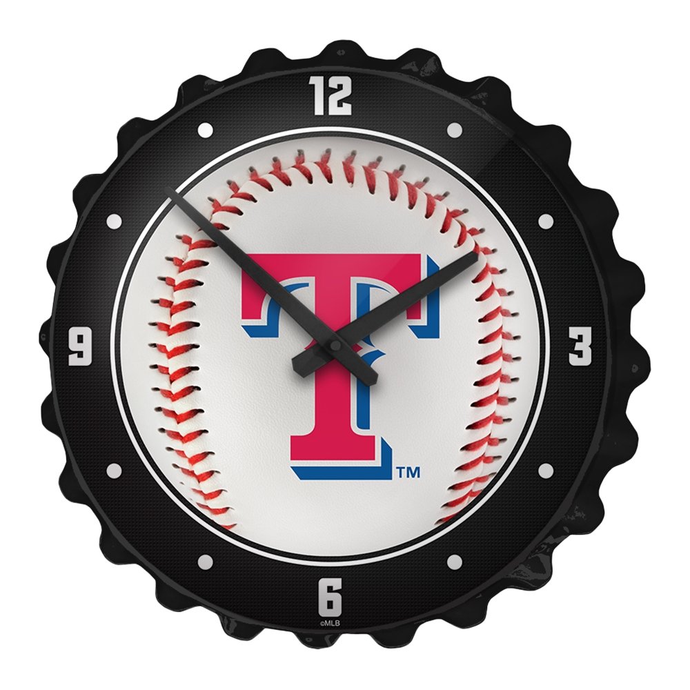 Texas Rangers: Baseball - Bottle Cap Wall Clock - The Fan-Brand