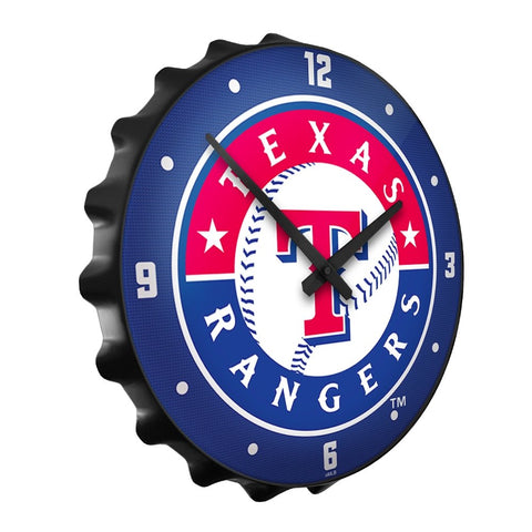 Texas Rangers: Bottle Cap Wall Clock - The Fan-Brand