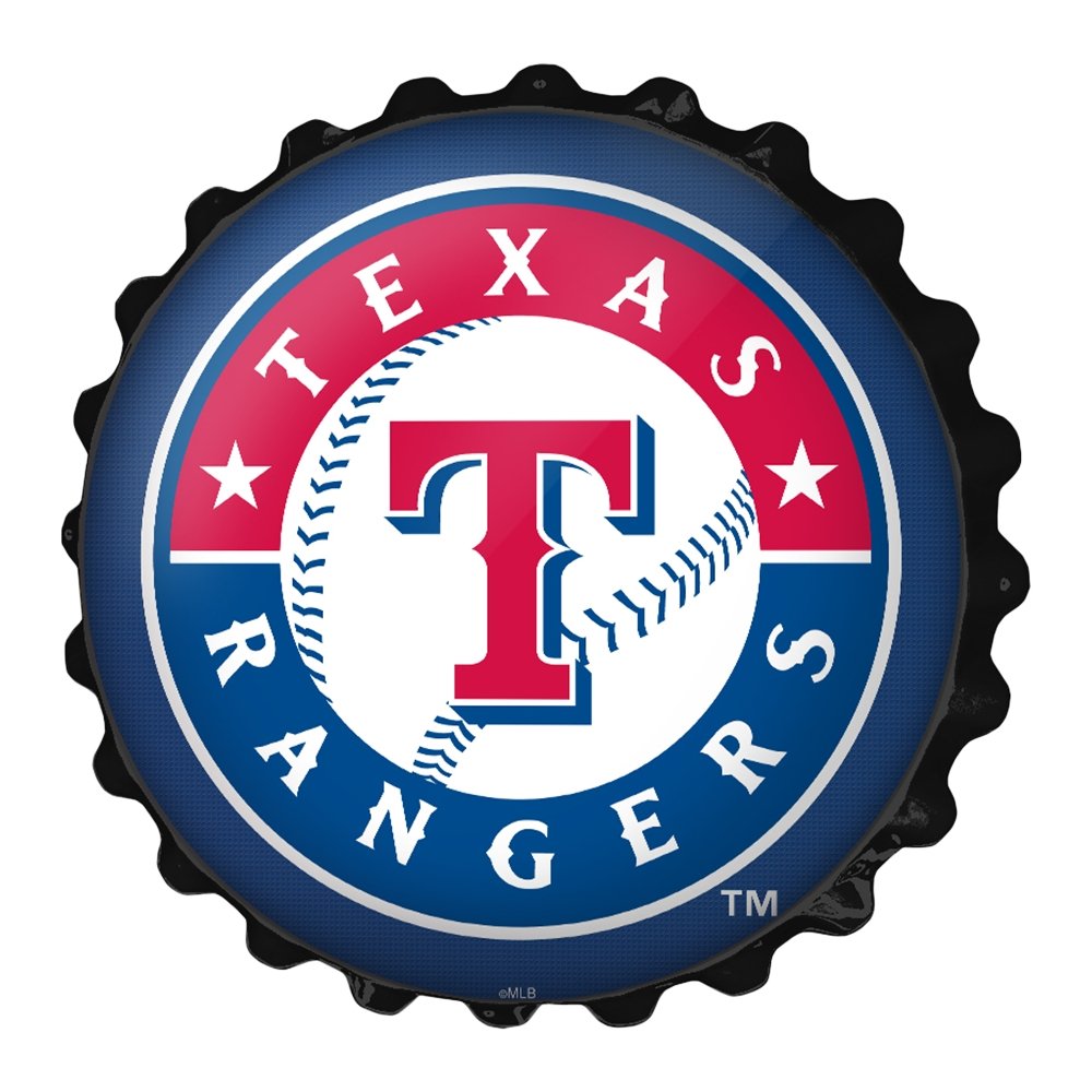 Texas Rangers: Bottle Cap Wall Sign - The Fan-Brand