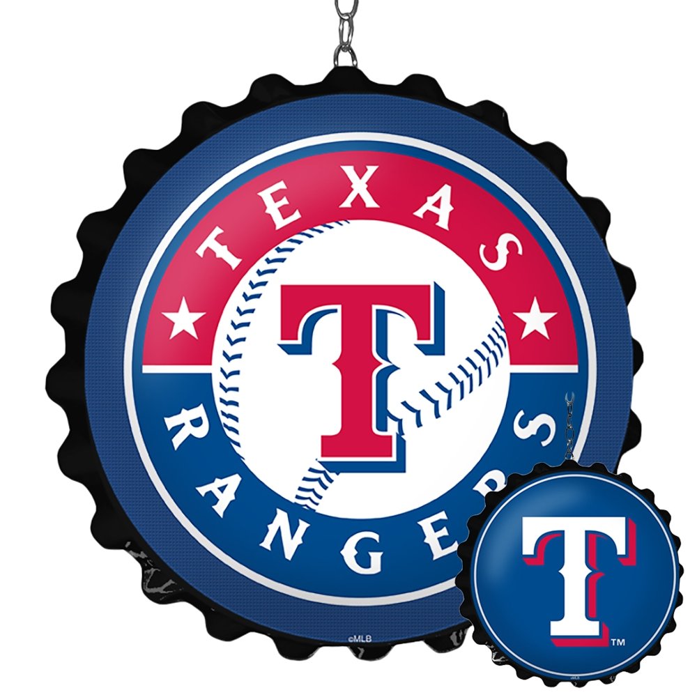 Texas Rangers: Double-Sided Bottle Cap Dangler - The Fan-Brand