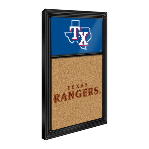 Texas Rangers: Dual Logo - Cork Note Board - The Fan-Brand