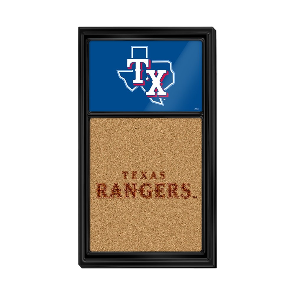 Texas Rangers: Dual Logo - Cork Note Board - The Fan-Brand