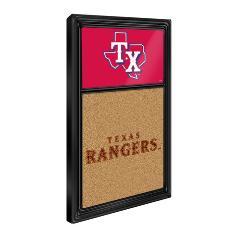 Texas Rangers: Dual Logo - Cork Note Board - The Fan-Brand