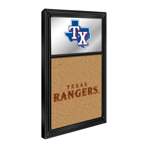 Texas Rangers: Dual Logo - Mirrored Dry Erase Note Board - The Fan-Brand