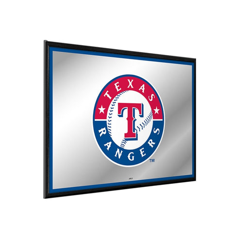 Texas Rangers: Framed Mirrored Wall Sign - The Fan-Brand