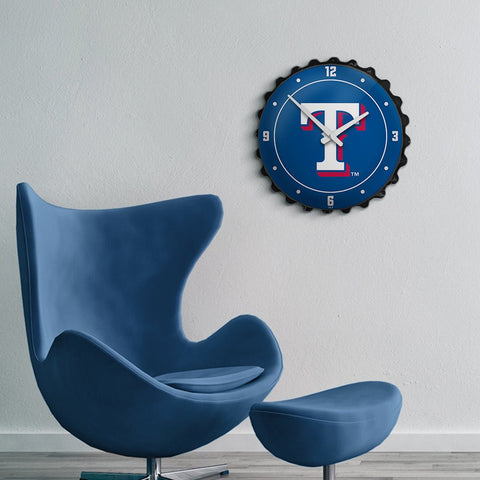 Texas Rangers: Logo - Bottle Cap Wall Clock - The Fan-Brand
