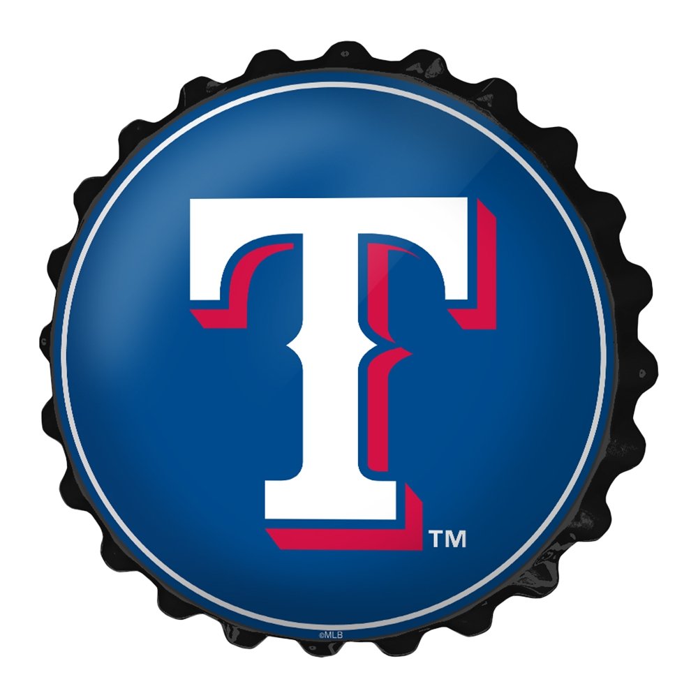 Texas Rangers: Logo - Bottle Cap Wall Sign - The Fan-Brand