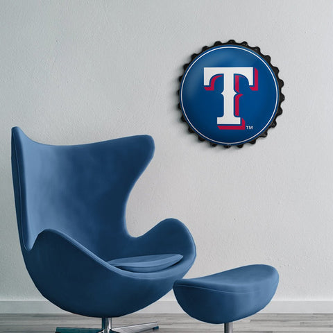 Texas Rangers: Logo - Bottle Cap Wall Sign - The Fan-Brand