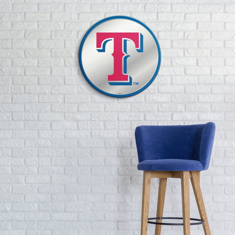 Texas Rangers 40th Anniversary Logo Sign Displayed in Tunnel