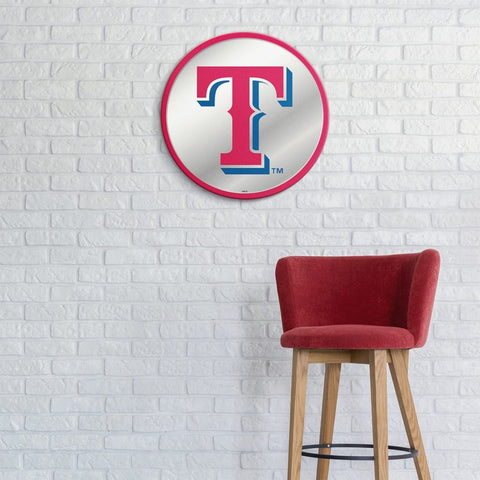 Texas Rangers Vintage 1982 Logo Sign Displayed in Tunnel
