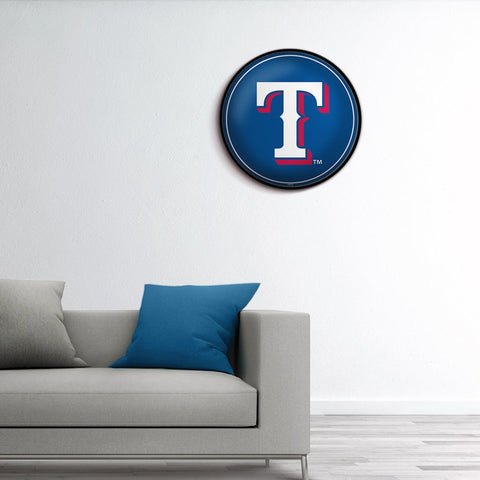 Texas Rangers: Logo - Modern Disc Wall Sign - The Fan-Brand