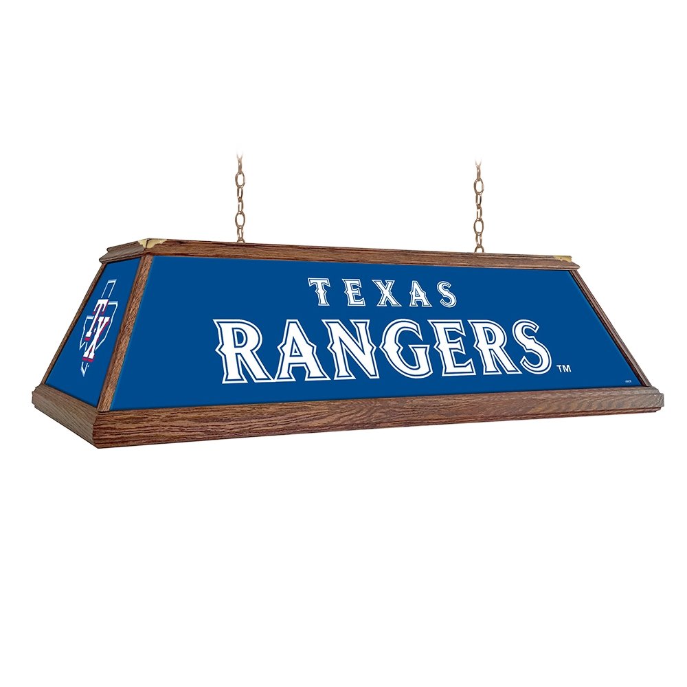 Texas Rangers: Premium Wood Pool Table Light - The Fan-Brand