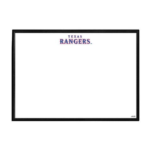 Texas Rangers: Wordmark - Framed Dry Erase Wall Sign - The Fan-Brand