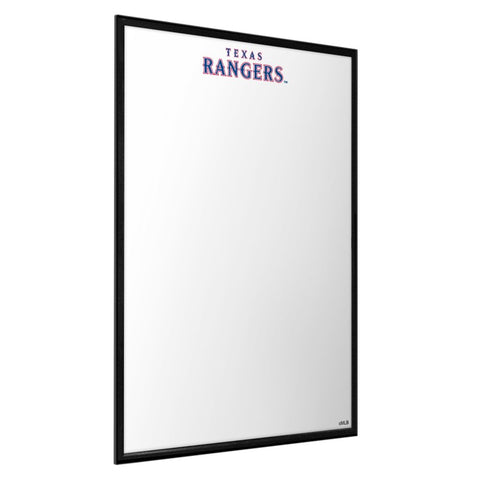 Texas Rangers: Wordmark - Framed Dry Erase Wall Sign - The Fan-Brand