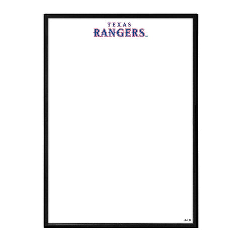 Texas Rangers: Wordmark - Framed Dry Erase Wall Sign - The Fan-Brand