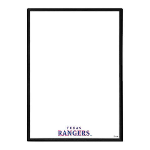 Texas Rangers: Wordmark - Framed Dry Erase Wall Sign - The Fan-Brand