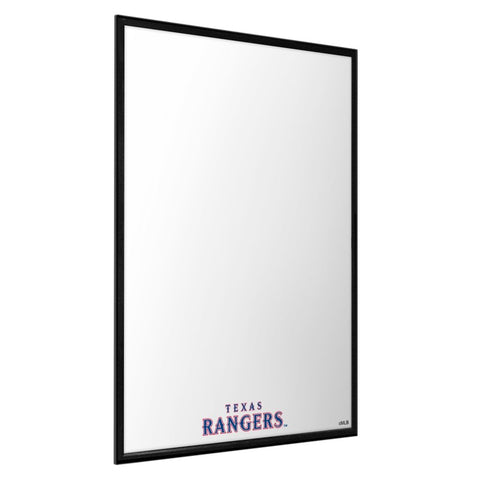 Texas Rangers: Wordmark - Framed Dry Erase Wall Sign - The Fan-Brand
