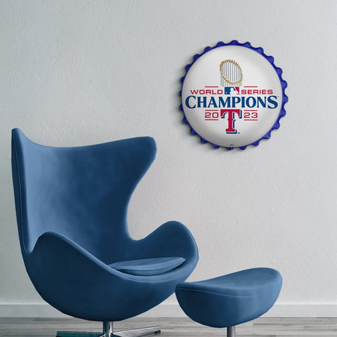 Texas Rangers: World Series Champs - Bottle Cap Wall Sign - The Fan-Brand
